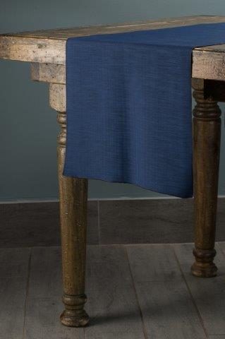 Shantung Windsor Blue table runner